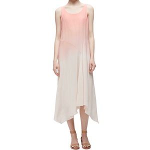 Eileen Fisher Ombre Silk Long Dress in Seashell.